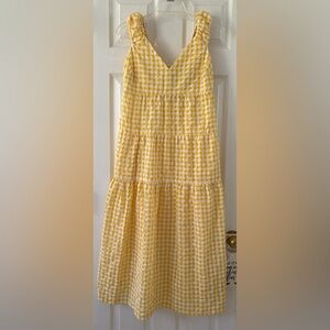Old Navy Yellow Gingham Dress